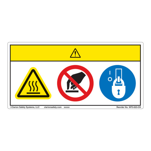 Caution/Hot Surface Label (WF3-023-CH)