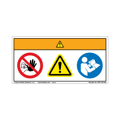 Warning/Restricted Access Label (WF3-156-WH)