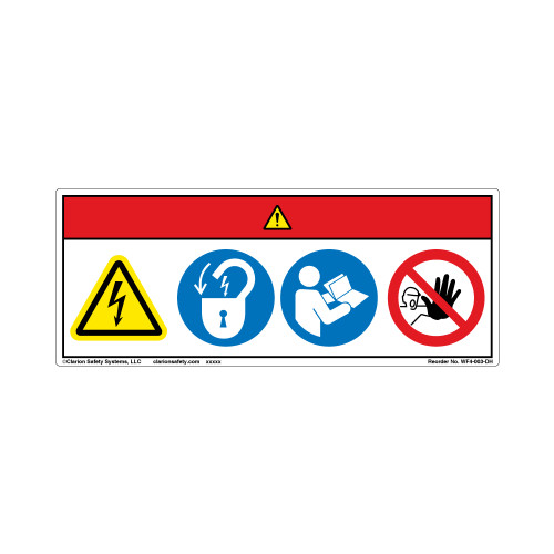 Danger/Hazardous Voltage Label (WF4-003-DH)