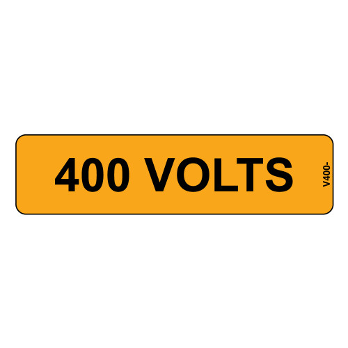 400 Volts Label (V400-)
