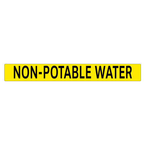 NON-POTABLE WATER Pipe Marker (PS-PE4Y)