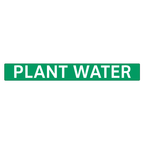 PLANT WATER Pipe Marker (PS-RE1G)