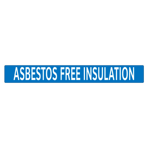 ASBESTOS FREE INSULATION Pipe Marker (PS-RJ1B)