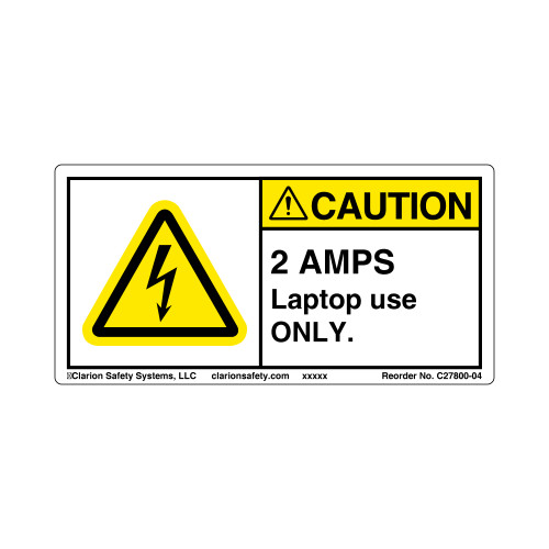 Caution/2 Amps (C27800-04)