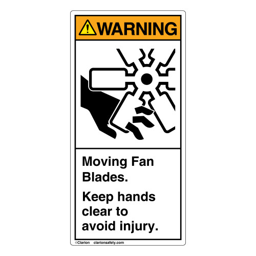 Warning/Moving Fan Blades (1047-ED4WV)