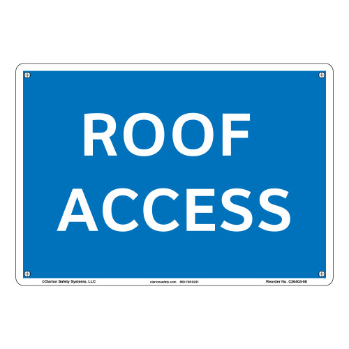 Notice Roof Access (26403-08)