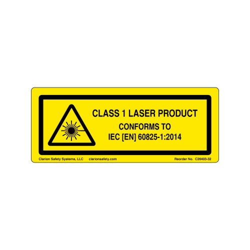 Class 1 Laser Product (C26403-32)