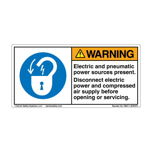 Warning/Electric and Pneumatic (H6011-JEWHPJ)