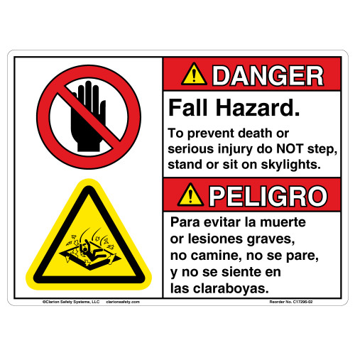 Danger/Do Not Step Sign (C17296-02)