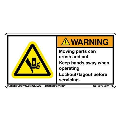 Warning/Moving Parts (8976-03WHPL)