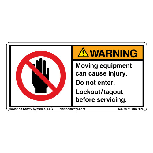 Warning/Moving Equipment (8976-08WHPL)