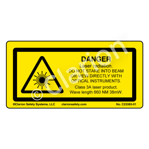 Danger/Laser Radiation (C23383-01)