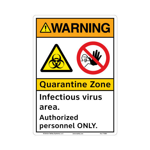 Warning/Quarantine Infectious Virus Area (F1360-)