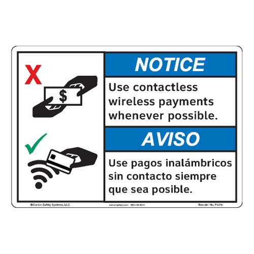 Notice/Use Contactless (F1376-)