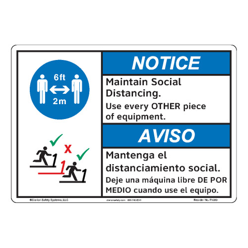 Notice/Maintain Social Distancing (F1380-)