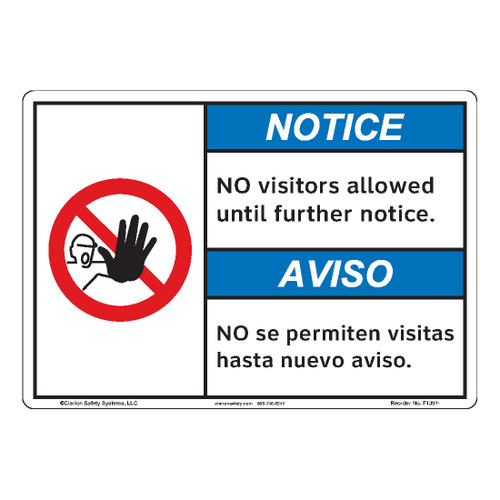 Notice/No Visitors Allowed (F1397-)