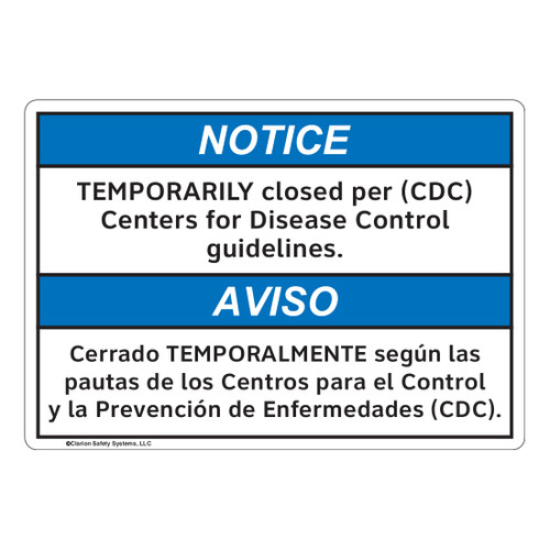 Notice/Temporarily Closed (FL1133-)