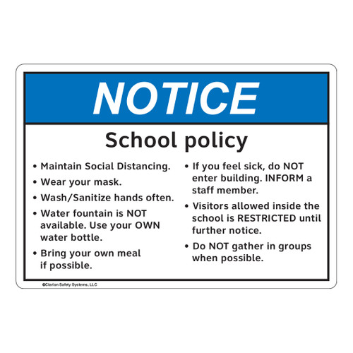Notice/School Policy (FL1139-)
