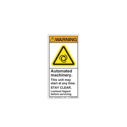 Warning/Automated Machinery (H6045-GCWVPJ)