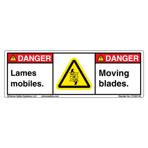 Danger/Moving Blades C13347-03