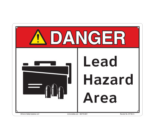 Danger/Lead Hazard Area (C27109-12)