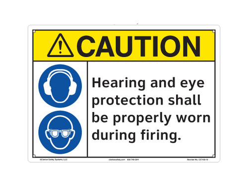 Caution/Hearing and Eye Protection (C27109-19)