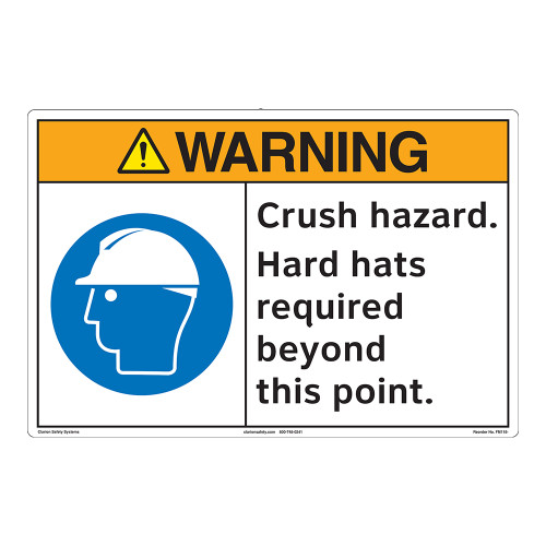 Warning/Crush Hazard Floor Marker (FM118-)