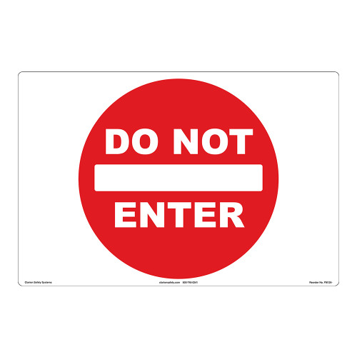 Do NOT Enter Floor Marker (FM126-)