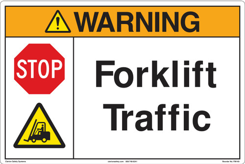 Warning/Forklift Traffic Floor Marker (FM140-)