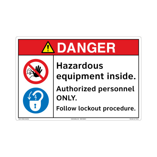 Danger/Hazardous Equipment Floor Marker (FM146-)