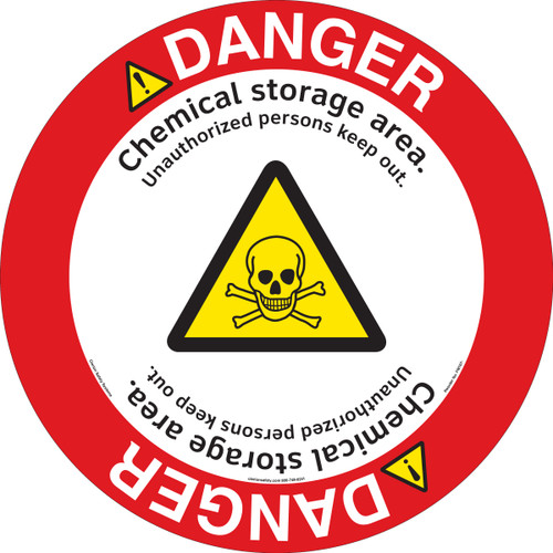 Danger/Chemical Storage Floor Marker (FM107-)