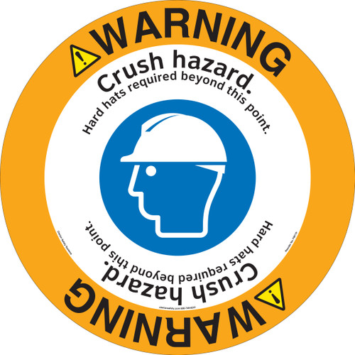 Warning/Crush Hazard Floor Marker (FM119-)