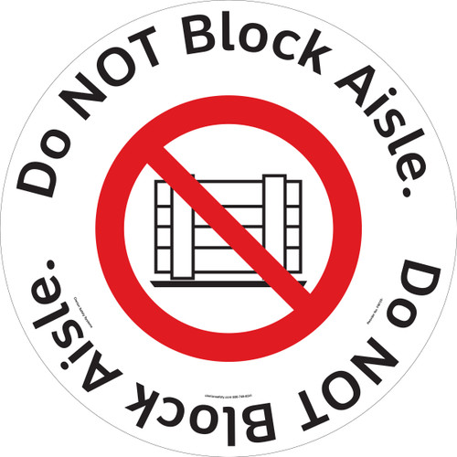 Do NOT Block Aisle Floor Maker (FM125-) 