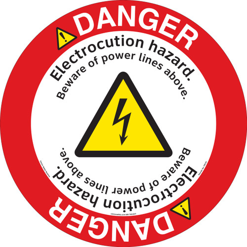 Danger/Electrocution Hazard Floor Marker (FM129-)