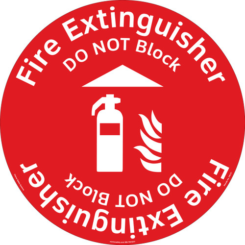 Fire Extinguisher/Do NOT Block Floor Marker (FM137-) 
