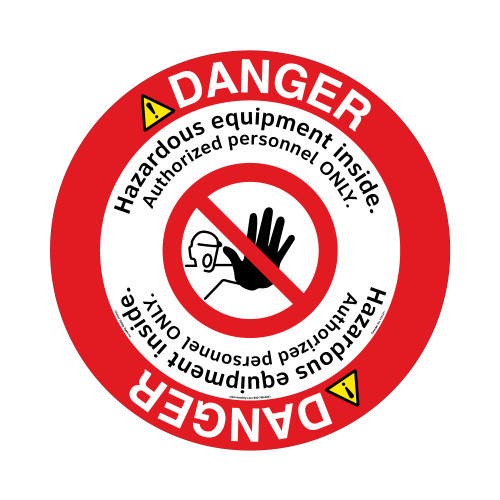 Danger/Hazardous Equipment Floor Marker (FM147-)