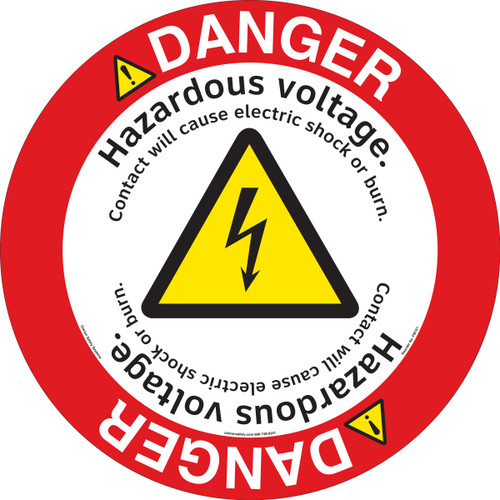 Danger/Hazardous Voltage Floor Marker (FM151-)