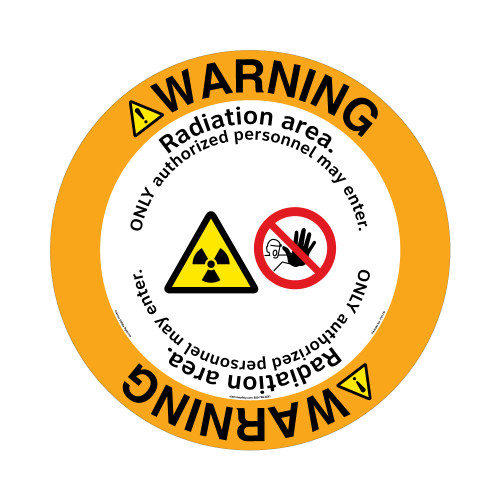 Warning/Radiation area. ONLY authorized personnel may enter.(FM179-)