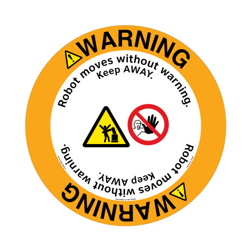 Warning/Robot moves without warning. Keep AWAY.(FM189-)