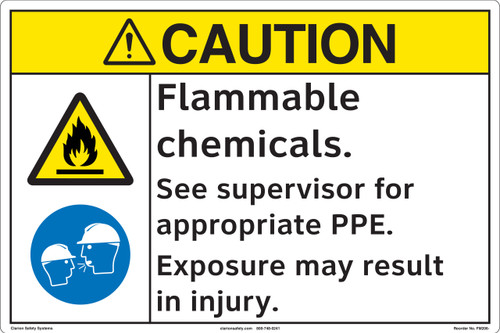 CAUTION/Flammable Chemicals (FM206-)