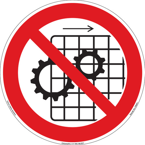 Do Not Operate With Guards Removed (FIS6061-)