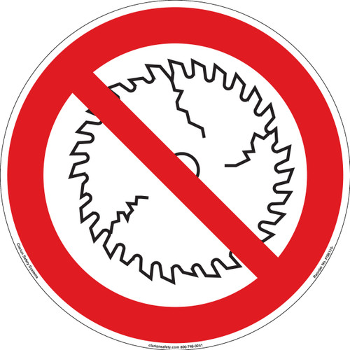 Do Not Operate With Damaged Blade (FIS6110-)