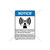 Notice/Radio Frequency Transmitters Label (6027-93NVB-SC)