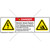 Danger/Electric Shock Hazard Label (H6010/4005-F61DHPS)