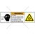 Warning/UV Light Label (C25333-01)