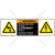 Warning/Rotating Machinery Label (9079-04WHBS)