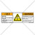 Warning/Hazardous Voltage Label (C4052-02)