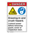 Danger Drawing In Label (EMC 23)