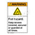 Warning/Fall Hazard Label (EMC 35 )