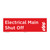 Electrical Main Shut Off Sign (F1026-)